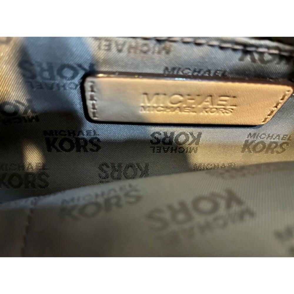 MICHAEL Michael Kors Metallic Gold Bronze Large Tote Bag Shoulder Logo Pattern - Picture 3 of 9